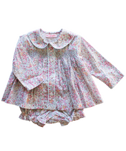 Load image into Gallery viewer, Smocked Top &amp; Bloomer Set - Chickering Floral
