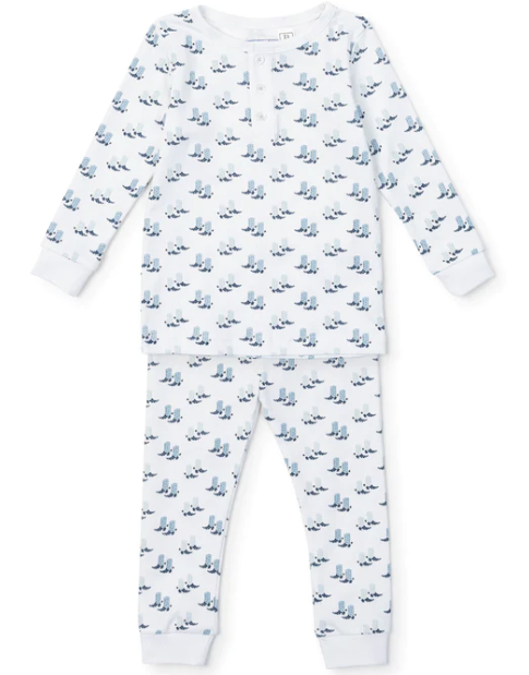 Jack Pajama Set - Blue Texas Boot