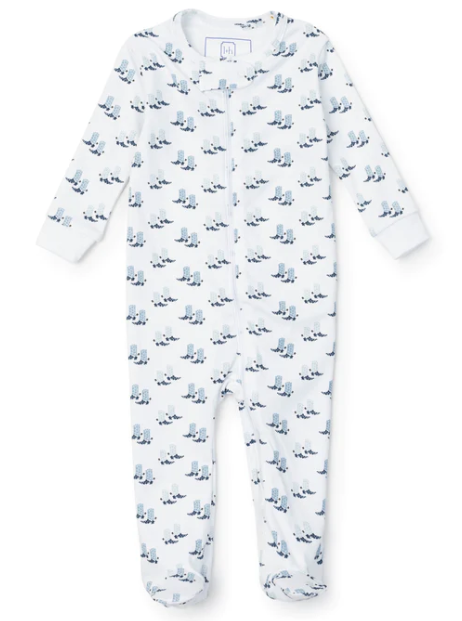 Parker Zipper Pajamas - Blue Texas Boot