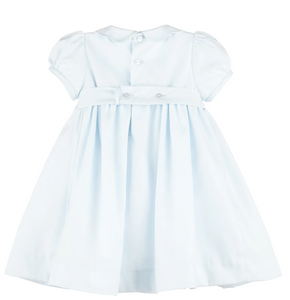 Blue Bouquet Smocked Dress