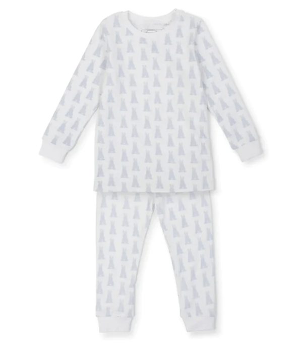 Grayson Pajama Set - Blue Bunny Tails