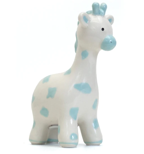 Blue Spotted Giraffe Bank