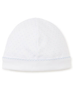 New Dots Hat - White With Blue