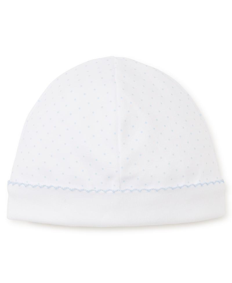 New Dots Hat - White With Blue