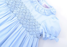 Load image into Gallery viewer, Baby Blue Triple Collar Organic Dress
