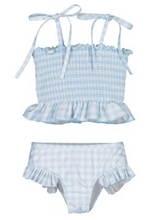 Load image into Gallery viewer, Blue Gingham Bikini
