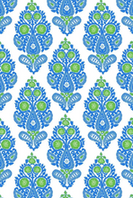 Load image into Gallery viewer, Blue And Kelly Green East India Dress
