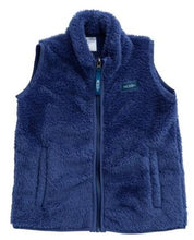 Load image into Gallery viewer, Sea Urchin Blue Solid Sherpa Vest
