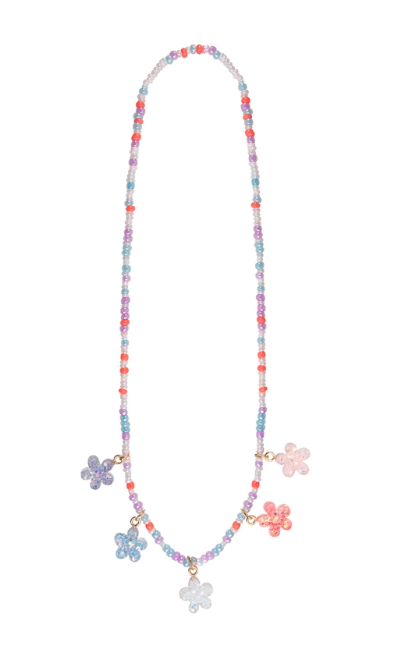 Boutique Shimmer Flower Necklace