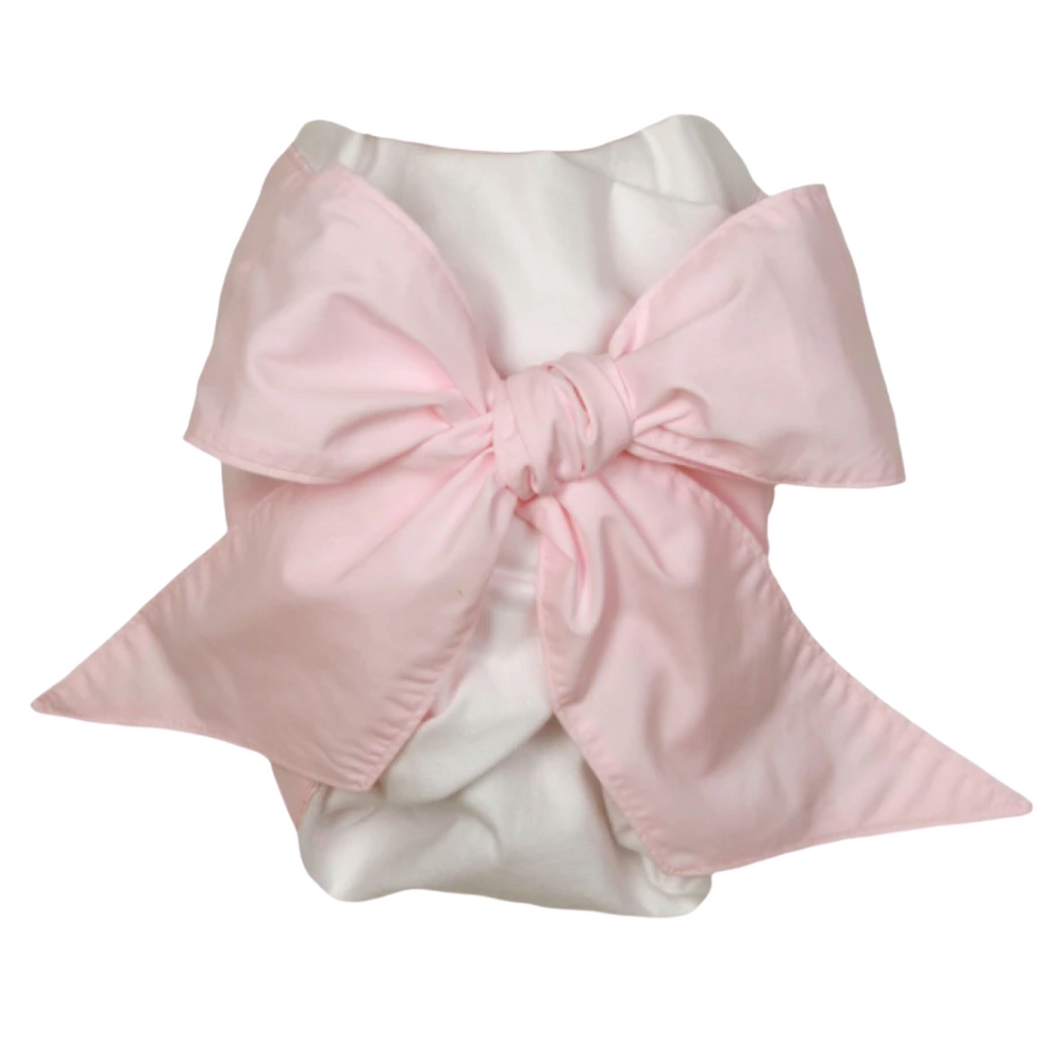 Bow Swaddle Broadcloth - Palm Beach Pink