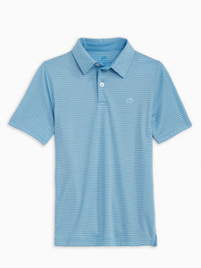 Ocean Channel Driver Avast Striped Performance Polo