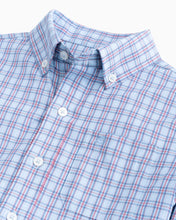 Load image into Gallery viewer, Dream Blue Plaid Performance Sportshirt

