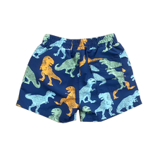 Load image into Gallery viewer, Dress Blues T-Rex Swim Trunk
