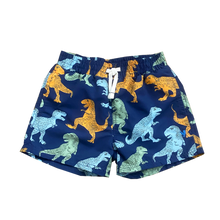 Load image into Gallery viewer, Dress Blues T-Rex Swim Trunk
