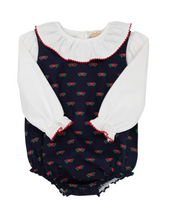 Load image into Gallery viewer, Brooksy Long Sleeve Bubble Set - A Kind Heart/Richmond Red
