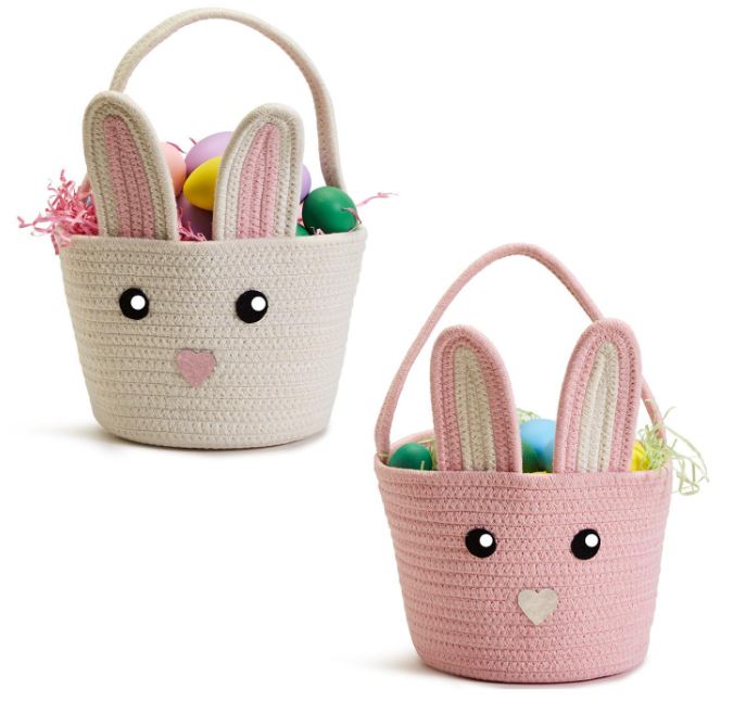 Hand Crafted Bunny Baskets - Assorted