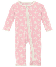 Load image into Gallery viewer, Lotus Butterfly Muffin Ruffle Coverall With Zipper
