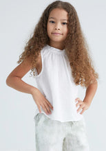Load image into Gallery viewer, Button Back Sleeveless Shirt - White
