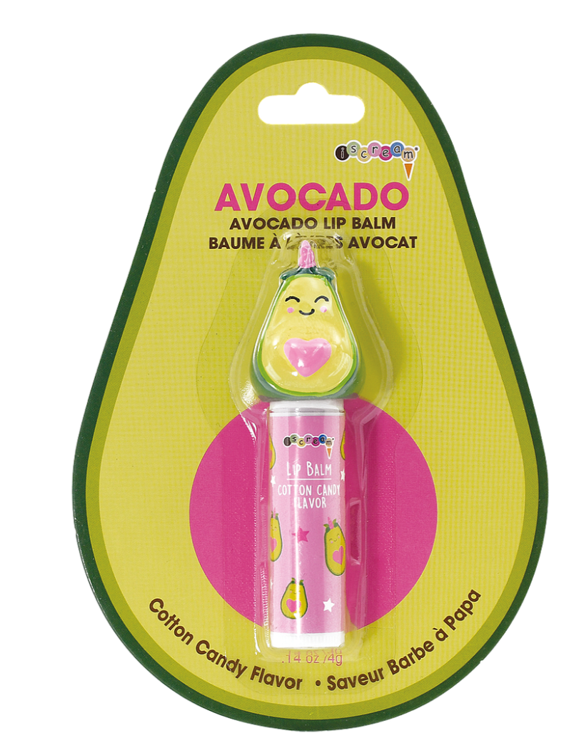 Avocado Shaped Cotton Candy Flavor Lip Balm