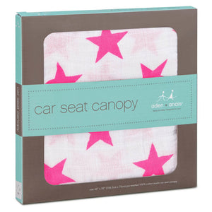 Car Seat Canopy - Fluro Stars