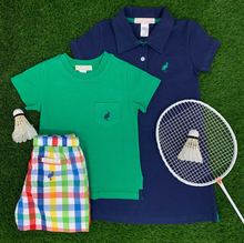 Load image into Gallery viewer, Carter Crewneck - Kiawah Green With Nantucket Navy Stork
