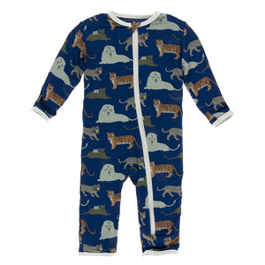 Flag Big Blue Cats Coverall With Zipper