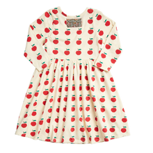 Load image into Gallery viewer, Organic Steph Dress - Antique White Apples
