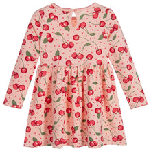 Load image into Gallery viewer, Cherry Jersey Dress Long Sleeve
