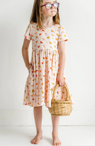 Classic Twirl Dress - Summer Chicken