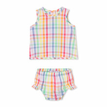 Load image into Gallery viewer, Poppy Sunshine Gingham Bloomer Set
