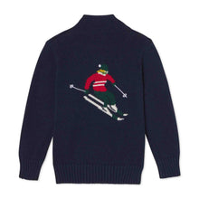 Load image into Gallery viewer, Scott Button Placket Blue Ribbon Skier Sweater
