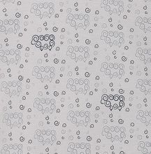 Load image into Gallery viewer, Curly Sheep On Grey Zipper Footie
