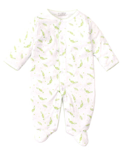 Green Peas Print Footie