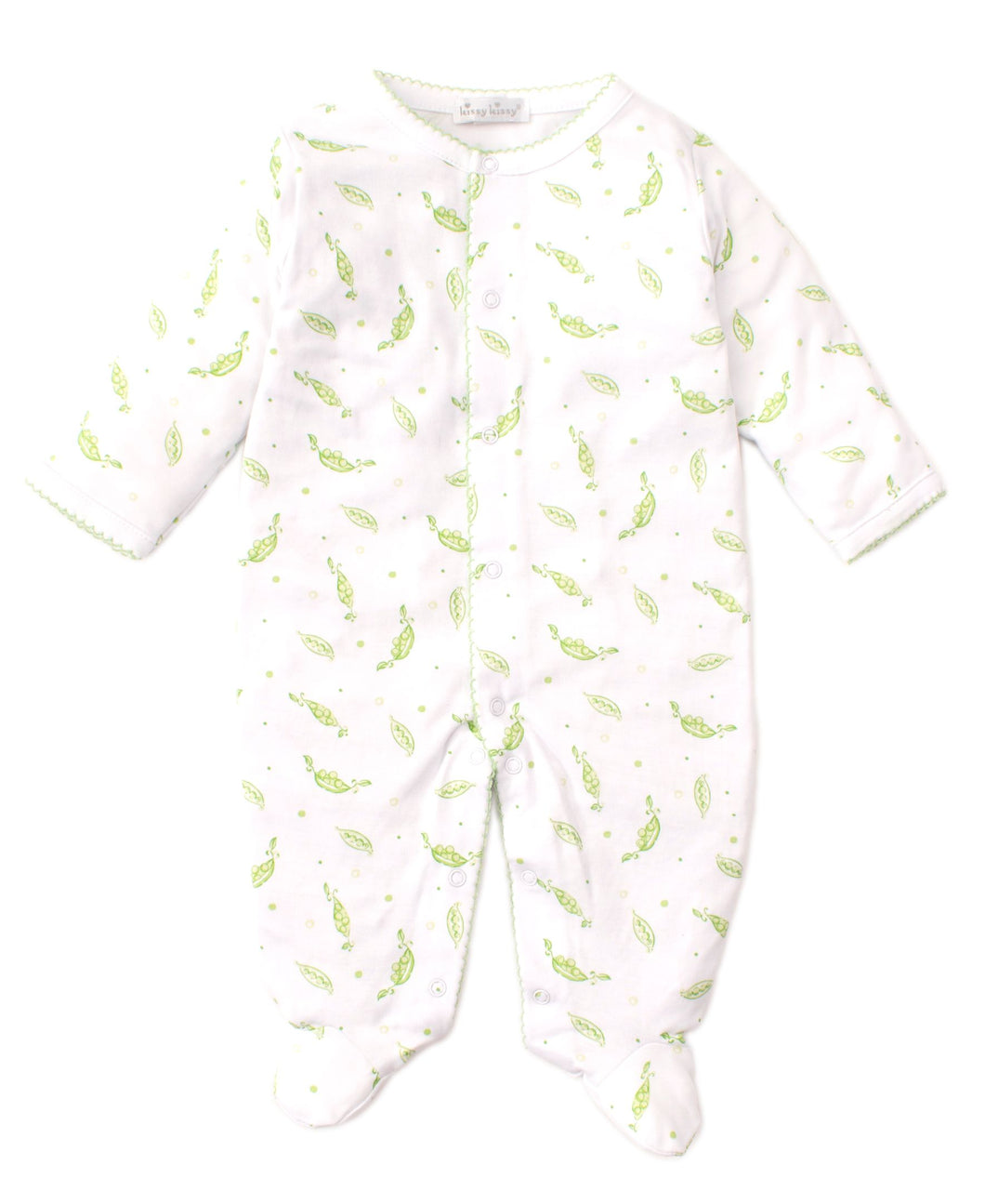 Green Peas Print Footie