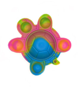 Flip-N-Go Turtle Fidget Popper Keychain - Assorted