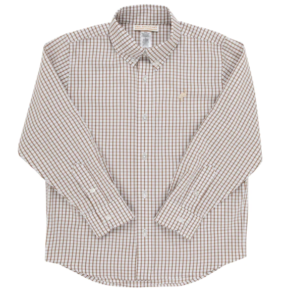 Dean's List Dress Shirt - Chelsea Chocolate Windowpane