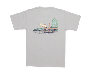 Dock Diving SS Tee Shirt - Ice Grey