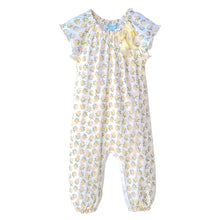 Load image into Gallery viewer, Dora Yellow Short Sleeve Bow Romper
