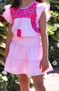 Dorothy Pink Gingham Two Piece Set