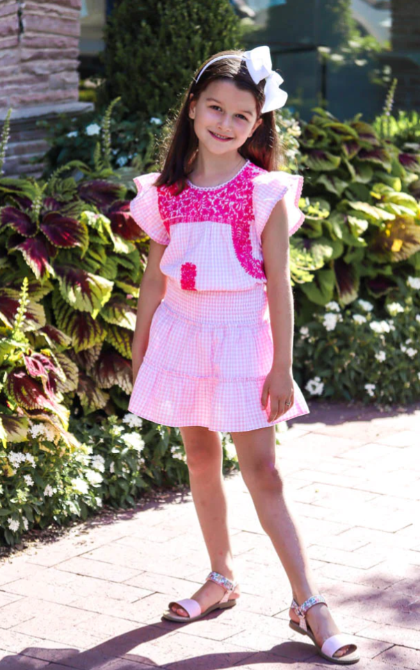 Dorothy Pink Gingham Two Piece Set