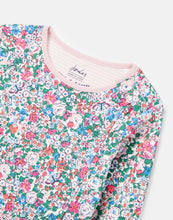Load image into Gallery viewer, Organic Cotton Butterfly Ditsy Stripe Zippy Footie
