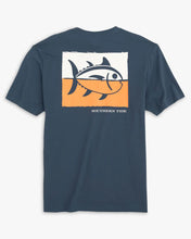 Load image into Gallery viewer, Aged Denim Duel Color Skipjack Short Sleeve Tee
