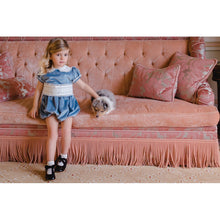 Load image into Gallery viewer, Dusty Blue Velvet Romper
