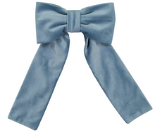 Load image into Gallery viewer, Dusty Blue Velvet Big Hair Clip
