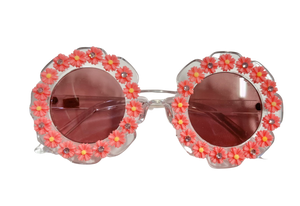 Crystalized Daisy Flower Sunglasses