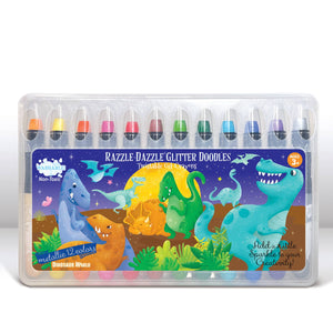 Glitter Doodle Boys Gel Crayons - Assorted