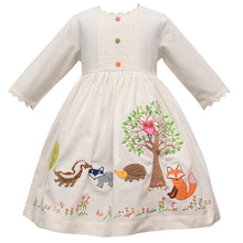 Load image into Gallery viewer, Ecru Cord Woodland Dress
