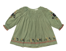 Load image into Gallery viewer, Tulip Dress - Embroidered Cypress
