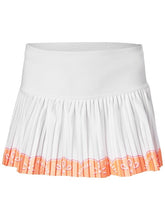 Load image into Gallery viewer, Eyelet Print White Tennis Skirt
