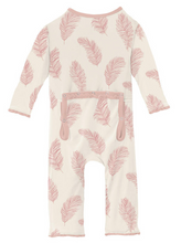 Load image into Gallery viewer, Natural Feathers Muffin Ruffle Coverall With Zipper
